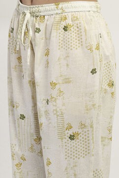 Lime Green Cotton Straight Set image number 4