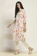 Off White Cotton Blend Straight SET image number 3