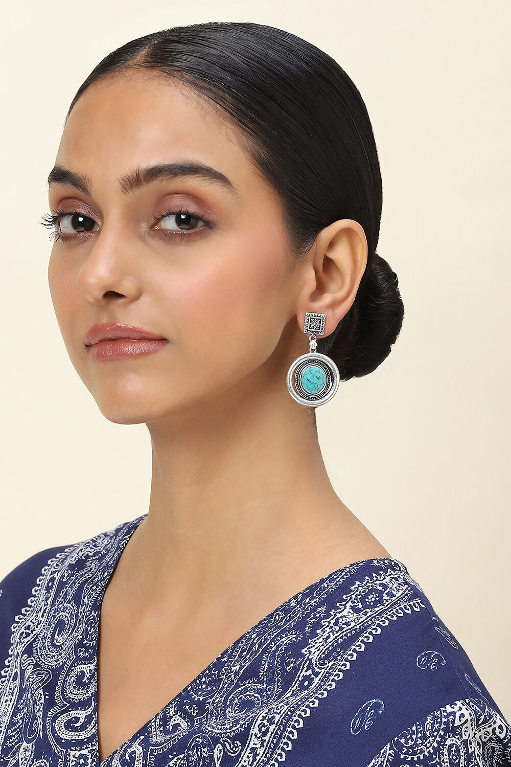 Turquoise Alloy Drop & Danglers image number 3