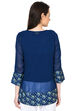 Indigo Straight Viscose Indie Top image number 3