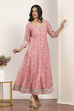 Pink Viscose Polyester A-line & Kalidar Kurtas image number 6