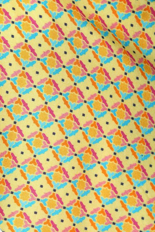 Yellow Straight Viscose Rayon Jacket image number 1