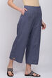 Navy Blue Cotton Palazzo image number 3