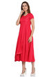 Fuchsia Kalidar Viscose Dress image number 2