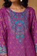Emerald Green Viscose Rayon Straight Printed Kurta Pants Set image number 1