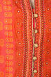 Pink & Orange Straight Polyester Kurta image number 1