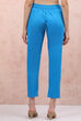 Turquoise Cotton Fusion Pants image number 1