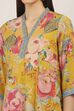 Yellow Viscose Polyester Kalidar Suit Sets image number 1