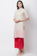 Beige Poly Cotton Straight Kurta image number 2
