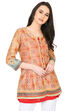 Beige Straight Polyester Reversible Kurta image number 0