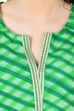 Green A-Line Polyester Kurta image number 5