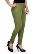 Olive Cotton Leggings image number 1