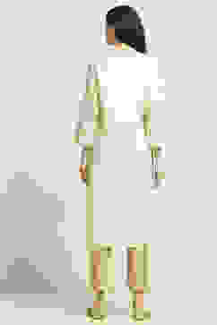 Off-White Printed Straight Kurta image number 3