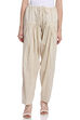 Off White Cotton Fusion Pants image number 0