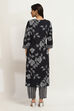 Black Viscose Rayon Straight SET image number 4