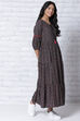 Black LIVA Tiered Dress image number 4