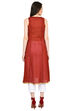 Black Flared Cotton Kurta image number 6
