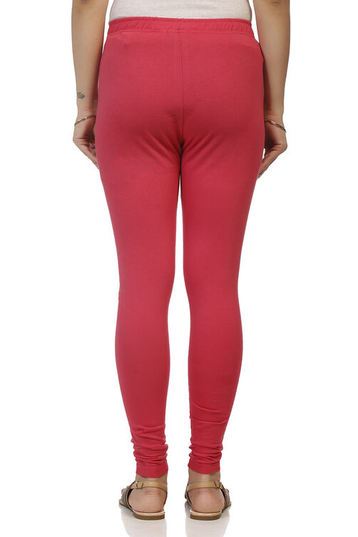Peach Cotton Leggings image number 3