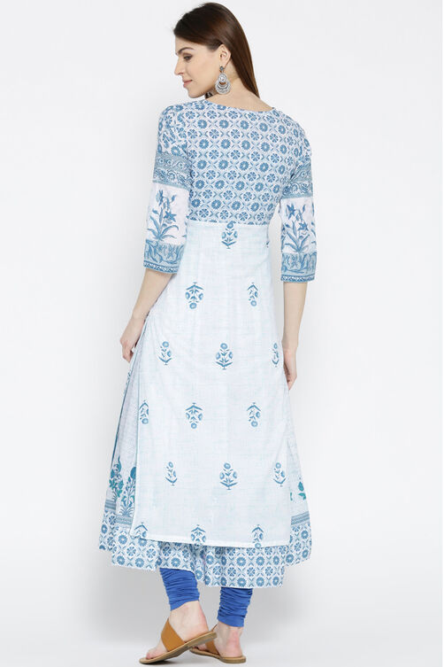 White Cambric Straight Kurta image number 4