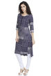 Pink A Line Wool Kurta image number 2