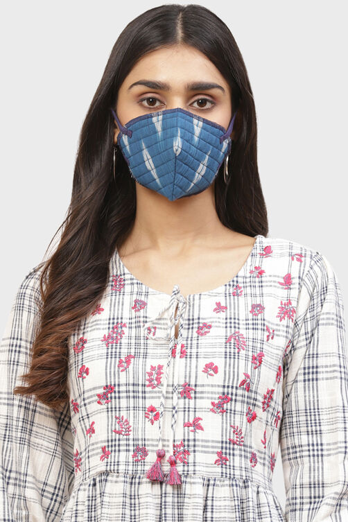 Blue Cotton Mask image number 0