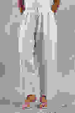 Natural Rayon Blend Solid Straight Pants image number 4