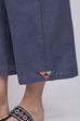 Navy Blue Cotton Palazzo image number 1