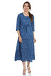 Indigo Flared Cotton Dress image number 0