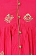 Pink A-Line Viscose Kurta image number 5