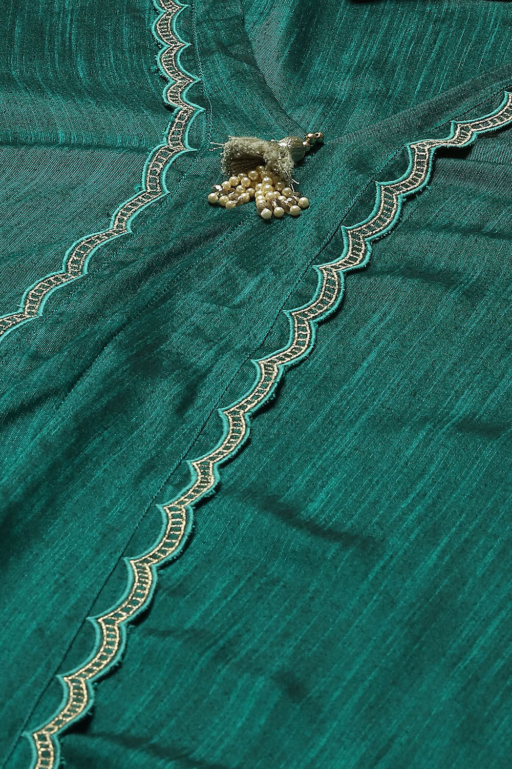 Green Poly Viscose Straight Printed Suit set image number 1