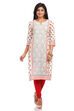 Beige Straight Cotton Kurta image number 0