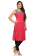 Pink Straight Cotton Kurta image number 1
