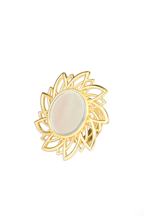 Golden Ring With Mirror image number 1