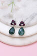 Green Brass Drop & danglers image number 0