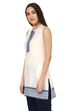 Off White Straight Cotton Indie Top image number 2