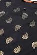 Black Viscose Rayon Straight Suit Set image number 1