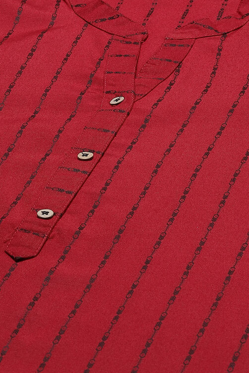 Off-white Printed Straight Kurta image number 1