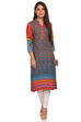 Blue Straight Modal Kurta image number 0