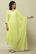 Coral Poly Chiffon Solid Crinkled Dupatta image number 0
