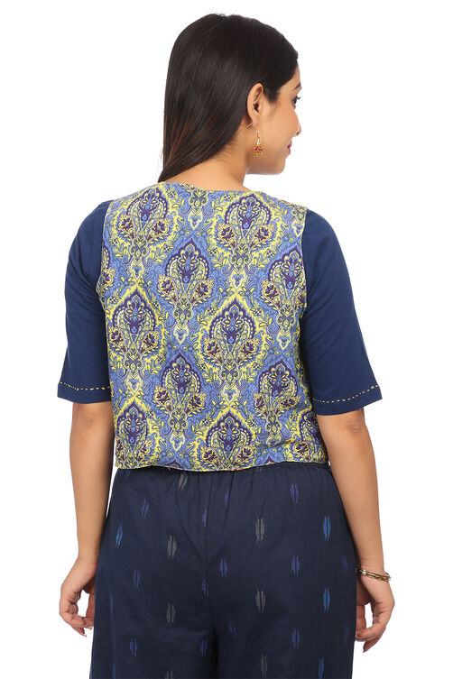 Indigo Straight Polyester Indie Top image number 4