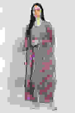 Lavender Viscose Gathered Set image number 6