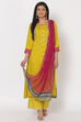 Pink Art Silk Dupatta image number 0