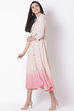 Off White Viscose Kalidar Dress image number 2