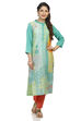 Mint Green Straight Viscose Kurta image number 0