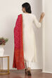 White Viscose Polyester Cotton Lehenga Sets image number 4