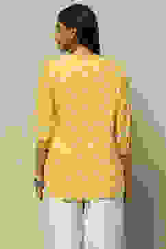 Mustard Yellow Rayon Indie Top image number 3