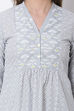 Grey Cotton Flared Printed Tunic image number 1