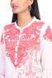 Off White & Blue Cotton Straight Kurta image number 1