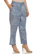 Indigo Cotton Slim Pants image number 1