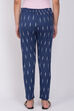 Indigo Poly Lycra Slim Pants image number 3